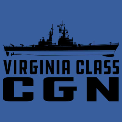 Virginia Class Cruiser - (S) Adult 5.5 oz Cotton Poly (35/65) T-Shirt Design