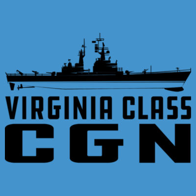 Virginia Class Cruiser - Adult Softstyle® 4.5 oz. Heather Color T-Shirt (S) Design