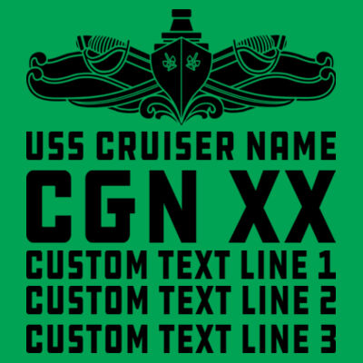 Personalized Virginia Class Cruiser (SW) - Lightweight T-Shirt Design