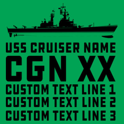 Personalized Virginia Class Cruiser - Lightweight T-Shirt Design