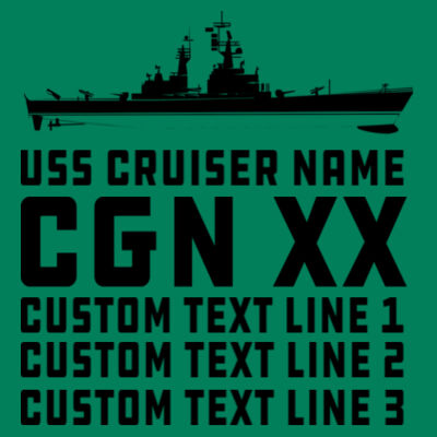 Personalized Virginia Class Cruiser - Adult 5 oz. HD Cotton™ T-Shirt (S) Design