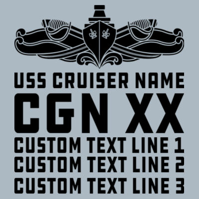 Personalized California Class Cruiser (SW) - JAmerica Unisex Poly Fleece Striped Pullover Hoodie Design