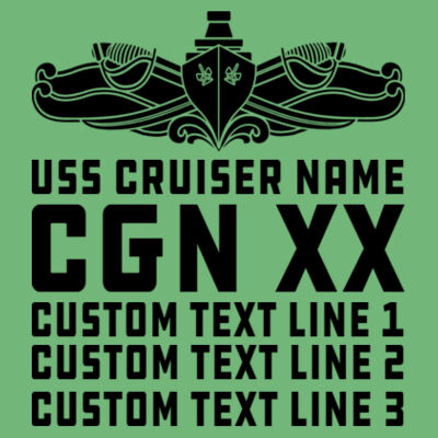 Personalized California Class Cruiser (SW) - Ladies' Softstyle®  4.5 oz. Racerback Tank (S) Design