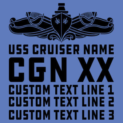 Personalized California Class Cruiser (SW) - Adult Softstyle® 4.5 oz. Heather Color T-Shirt (S) Design