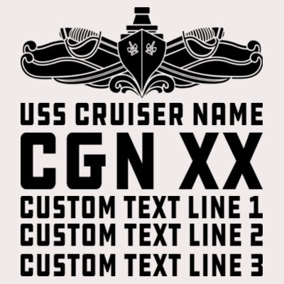 Personalized California Class Cruiser (SW) - Bella Flowy Scoop Muscle Tank (S) Design