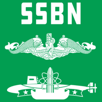 Ohio Class Ballistic Submarine Men's Triblend Crew (Stock) Design