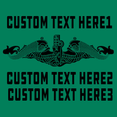 Custom: Ohio Class Guided Missile Submarine - Adult 5 oz. HD Cotton™ T-Shirt (S) Design