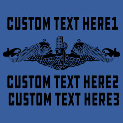 Custom: Ohio Class Guided Missile Submarine - (S) Adult 5.5 oz Cotton Poly (35/65) T-Shirt Design
