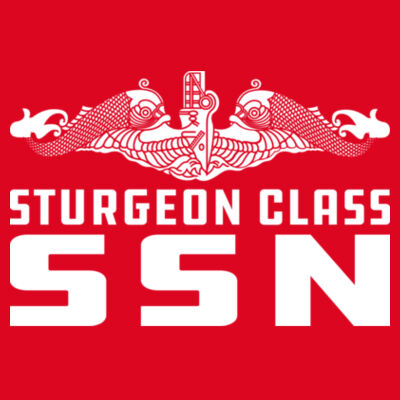 Sturgeon Class Attack Submarine - Ladies Ultra Cotton™ 100% Cotton T Shirt Design