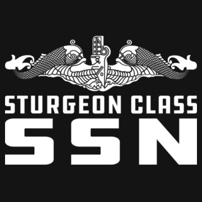Sturgeon Class Attack Submarine - Ladies' Glitter T-Shirt Design