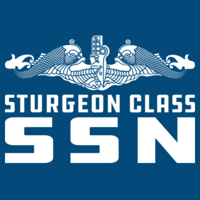 Sturgeon Class Attack Submarine - LAT Adult Football Fine Jersey T-Shirt Design
