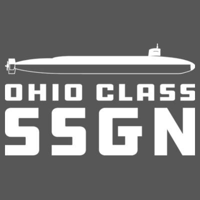 Ohio Class Guided Missile Submarine - Triblend V-Neck T-Shirt Design