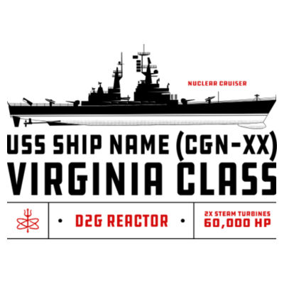 Custom Virginia Class Cruiser - 17 oz Stainless Steel Pint Glass (HLCC) Design
