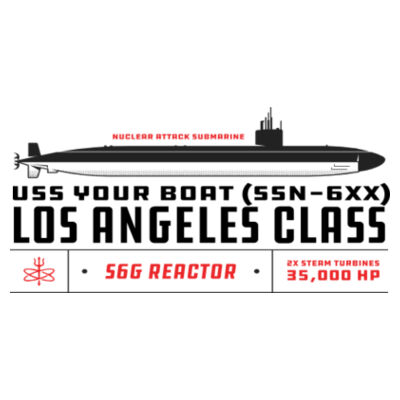 Custom Los Angeles Class Submarine - 17 oz Stainless Steel Pint Glass (HLCC) Design