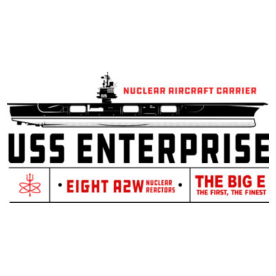 USS Enterprise with '82-2012 Island - Benelux Christmas Ornament (HLCC) Design