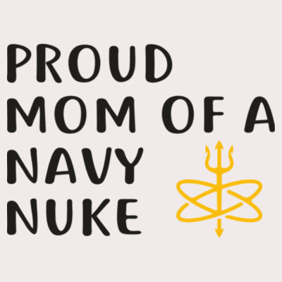 Proud Mom of a Navy Nuke with Atomic Trident - Ladies' Flowy V-Neck Tank Design