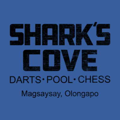 Sharks Cove - (S) Adult 5.5 oz Cotton Poly (35/65) T-Shirt Design