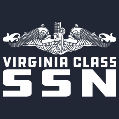 Virginia Class Fast Attack Submarine - Men's Triblend Long-Sleeve Crew Design