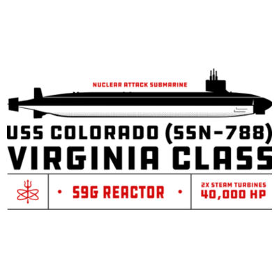 Virginia Class Fast Attack Submarine - 11 oz Ceramic Mug (HLCC1) Design