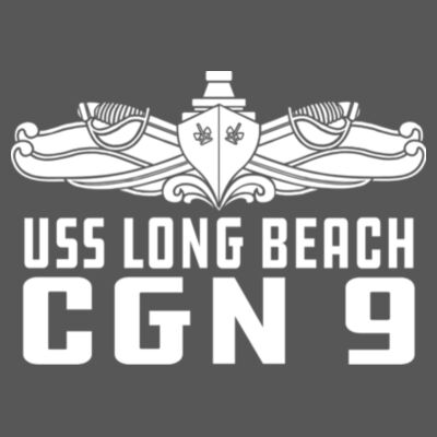 USS Long Beach (CGN-9) - Triblend V-Neck T-Shirt Design