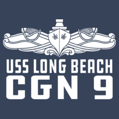 USS Long Beach (CGN-9) - Ladies' Triblend Racerback Tank Design