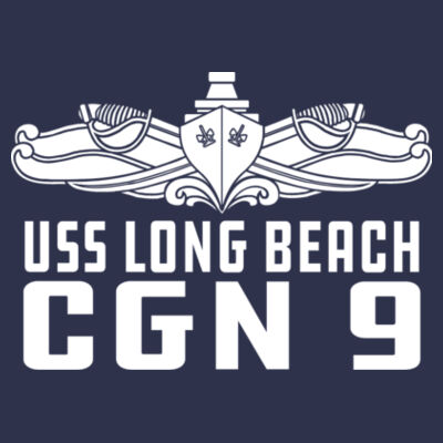USS Long Beach (CGN-9) - DryBlend™ Pullover Unisex Hooded Sweatshirt Design