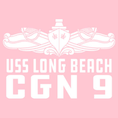 USS Long Beach (CGN-9) - Adult Heavy Blend™ 8 oz., 50/50 Hood Design