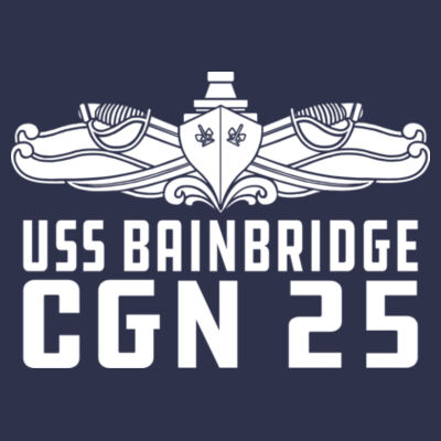 USS Bainbridge (CGN-25) - DryBlend™ Pullover Unisex Hooded Sweatshirt Design