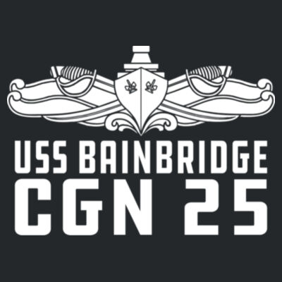 USS Bainbridge (CGN-25) - DryBlend™ 50 Cotton/50 DryBlend™Poly T Shirt Design
