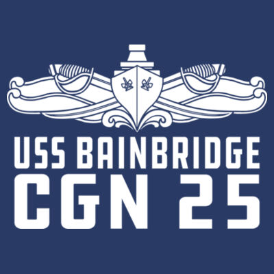 USS Bainbridge (CGN-25) - Champion Reverse Weave® Pullover Hooded Sweatshirt Design