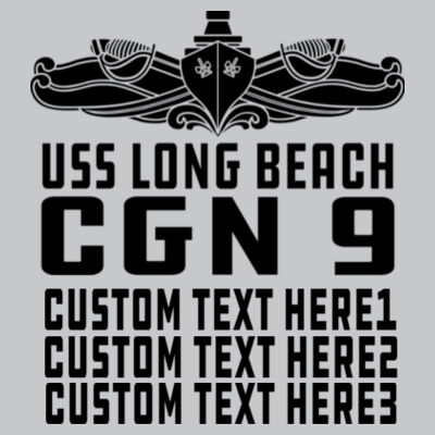 Personalized USS Long Beach (CGN-9) - Light Youth/Adult Ultra Performance Active Lifestyle T Shirt Design