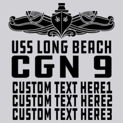 Personalized USS Long Beach (CGN-9) - Light Ladies Ultra Performance Active Lifestyle T Shirt Design