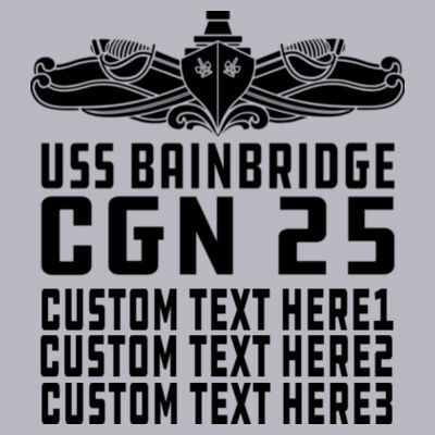 Personalized USS Bainbridge (CGN-25) - Light Ladies Ultra Performance Active Lifestyle T Shirt Design