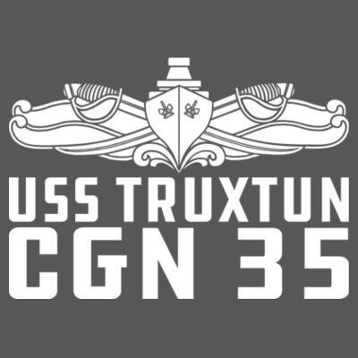 USS Truxtun (CGN-35) - Triblend V-Neck T-Shirt Design