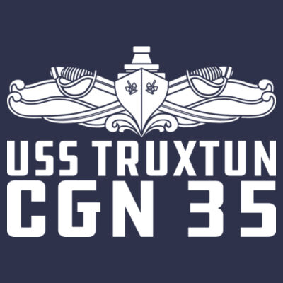 USS Truxtun (CGN-35) - DryBlend™ Pullover Unisex Hooded Sweatshirt Design