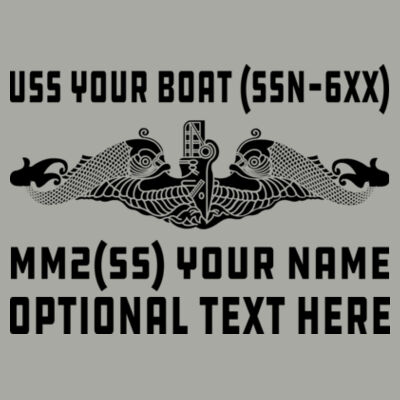 Personalized Permit Class Attack Submarine - Light Long Sleeve Ultra Performance Active Lifestyle T Shirt Design