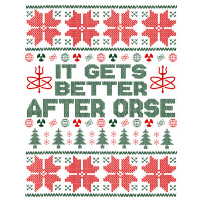 It Gets Better After ORSE Ugly Christmas Sweater - Prague Christmas Ornament (HLCC) Design