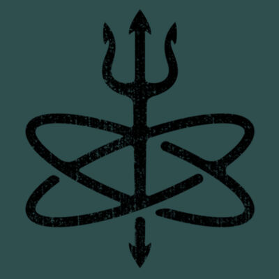 Blackout Atomic Trident of Poseidon - Unisex Poly-Rich Tee Design
