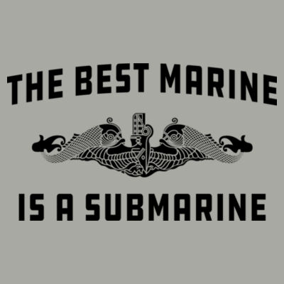 Blackout The Best Marine is a Submarine - Light Long Sleeve Ultra Performance Active Lifestyle T Shirt Design