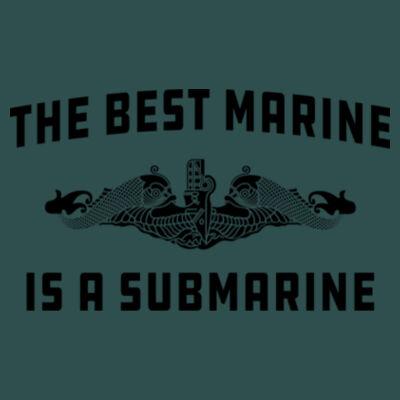 Blackout The Best Marine is a Submarine - Unisex Poly-Rich Tee Design