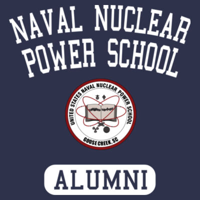 Naval Nuclear Power School Goose Creek, SC Alumni (Vertical) - DryBlend™ Pullover Unisex Hooded Sweatshirt Design