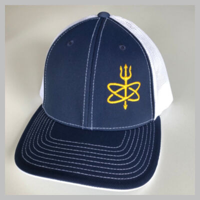 Atomic Trident of Poseidon - Fitted Trucker Mesh Hat Design