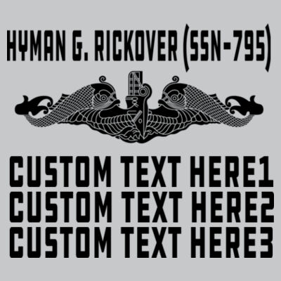 USS Hyman G Rickover (SSN-795) Virginia Class Fast Attack - Light Youth/Adult Ultra Performance Active Lifestyle T Shirt Design
