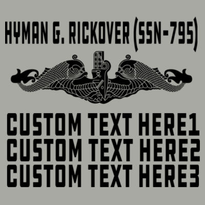 USS Hyman G Rickover (SSN-795) Virginia Class Fast Attack - Light Ladies Ultra Performance Active Lifestyle T Shirt Design