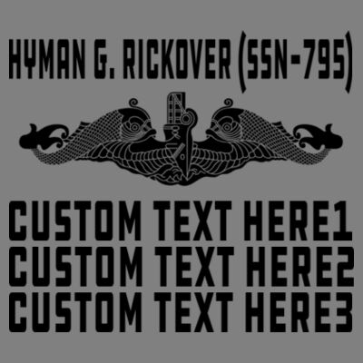 USS Hyman G Rickover (SSN-795) Virginia Class Fast Attack Submarine - Polar Camel 20 oz. Tall Stainless Steel Vacuum Insulated Tumbler Design