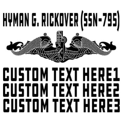 USS Hyman G Rickover (SSN-795) Virginia Class Fast Attack Submarine - 11 oz Ceramic Mug (HLCC1) Design