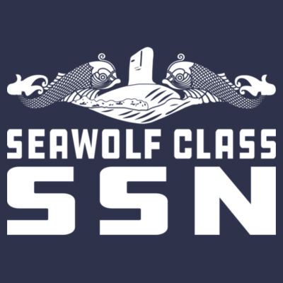 Seawolf Class Fast Attack Submarine - DryBlend™ Pullover Unisex Hooded Sweatshirt Design