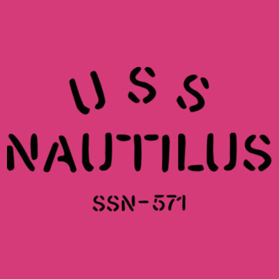 USS Nautilus - Underway on Nuclear Power - Ladies Slim Fit Poly-Rich Racerback Tank Design