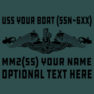Custom: Los Angeles Class Attack Submarine - Light Youth/Adult Ultra Performance Active Lifestyle T  - Unisex V Neck Poly-Rich Tee Design