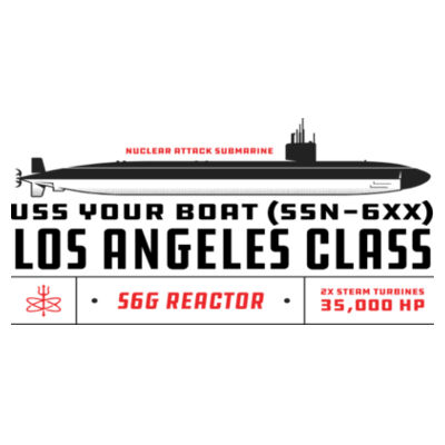 Los Angeles Class Attack Submarine - Benelux Christmas Ornament (HLCC) 2 Design